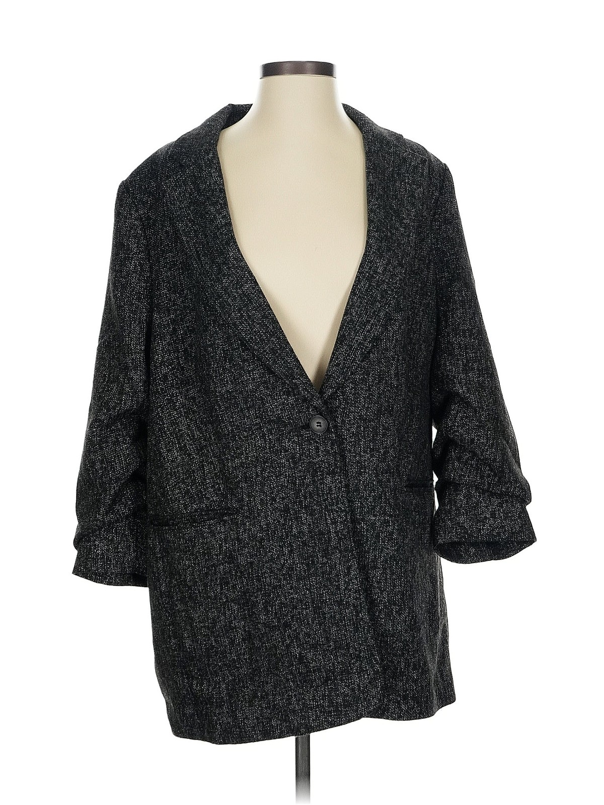 H&M Women Gray Blazer 4