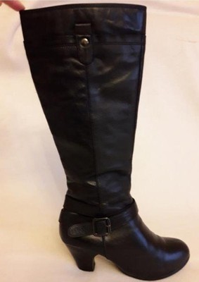 women alberto boots black leather 38