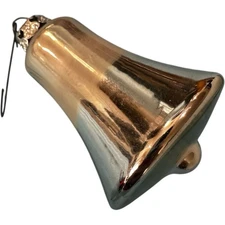 Vtg Mercury 8 Bells Silver Christmas Ornaments Made In Germany Sears & Roebuck