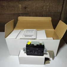 10 Pack Black GFCI Duplex Receptacle 125 Volt , 20 Amp, 60Hz Water Resistant/TR