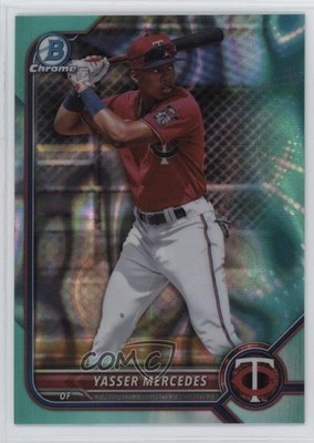2022 Bowman Draft Chrome Aqua Lava Refractor 24/199 Yasser Mercedes #BDC-11 0ji1