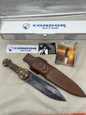 Condor Trade Dag Fixed Blade Knife New In Box (GG28
