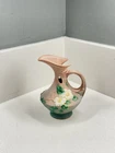 Vintage Roseville Pottery Pitcher Vase Pink Floral Art Pottery USA 1930s
