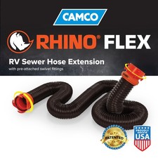 Camco RhinoFLEX 10 Ft RV Sewer Hose Extension w/Lug & Bayonet Fitting (Open Box)
