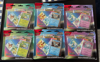Prismatic Evolutions Pokemon Scarlet & Violet Tech Sticker Collection (Set of 3)