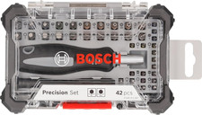 Bosch 42 Piece Precision Screwdriver Bit Set with Flexible Extension Tool Kit