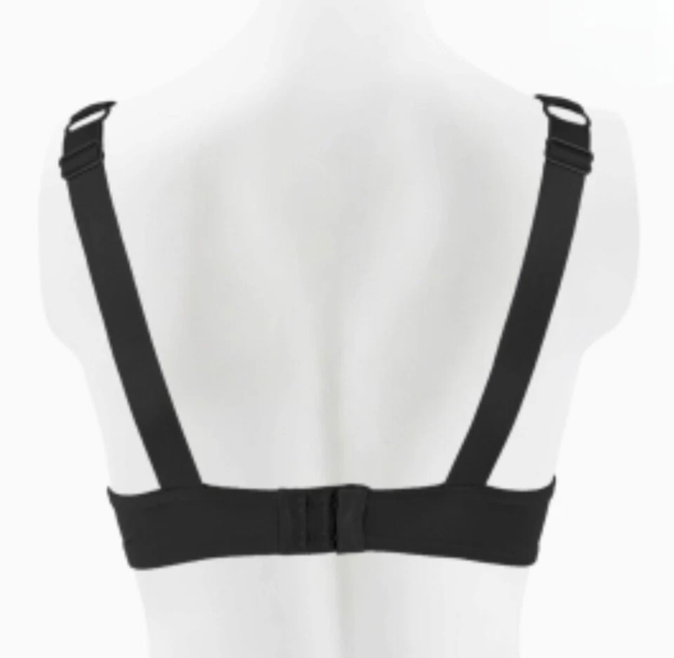 BEBE Push Bra 带 bebe 闪耀水钻设计表带 34B,34C,36B,36C,38C,黑色 — 第 4/4 张图片