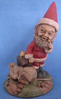 TOM CLARK & TIM WOLFE CAIRN SANTA WEIHNACHTSWICHTEL MAUS MÜNZE HANDSIGNIERT FIGUR