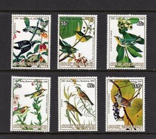 R4280 Îles Cook 1985 Oiseaux Audubon 6v. MNH