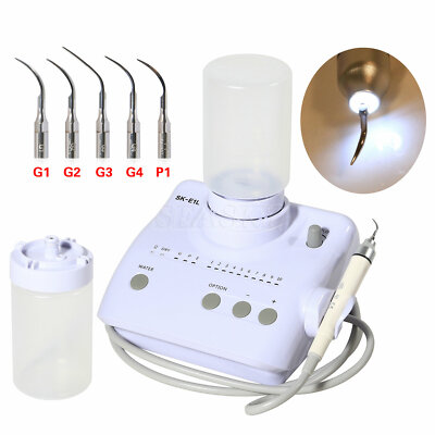 Dental LED Ultrasonic Piezon endo Scaler Fit EMS WOODPECKER handpiece 2 Bottle