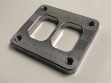 PFAB T4 Divided Turbine Inlet Flange .5 inch, threaded holes. Twin scroll