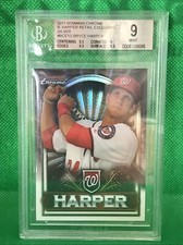 2011  BOWMAN CHROME RETAIL BASEBALL Bryce Harper RC #BCE1S  SILVER BGS 9