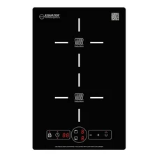 Equator 13" VERTICAL 2-BURNER Induction Cooktop 9 POWER Built in/Freestand 110V