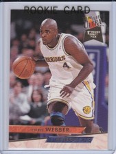 CHRIS WEBBER ROOKIE CARD Basketball 1993/94 Fleer Ultra Golden State WARRIORS RC