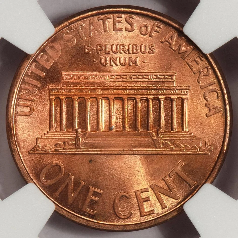 2001 NGC MS66RD Huge Unique Struck Thru Lincoln Cent Mint Error Great Eye Appeal - Image 2 of 4