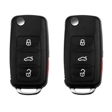 2 Replacement for Volkswagen 2010-2014 Remote Flip Key Fob NBG010180T 5K0837202R