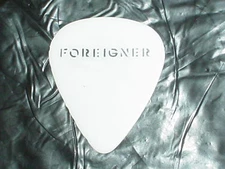 FOREIGNER Logo & Mick Jones Signature Auto 90's RaRe Concert Tour GUITAR PICK