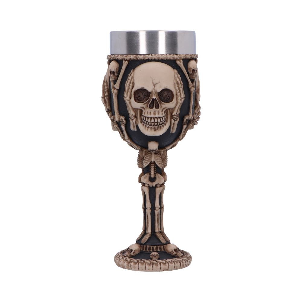Three Wise Skeletons Goblet Nemesis Now See/Hear/Speak No Evil Gothic Horror