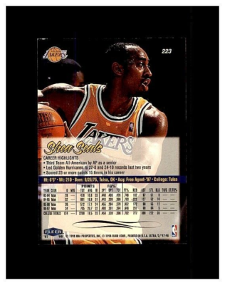 1997-98 Ultra Los Angeles Lakers Basketball Card #223 Shea Seals 