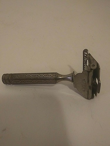 Vintage Gem Flip Top Closed Comb 2 Piece Safety Razor - Picture 3 of 7