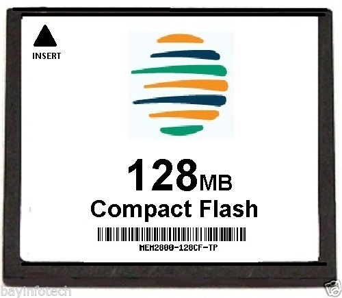 MEM2800-128CF 128MB Compact Flash Memory 3rd Party for Cisco 2800 ...