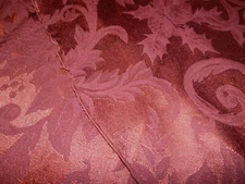 Holiday Christmas Baroque Burgundy Red  Poinsettia 70"x 117" Oblong Tablecloth