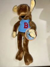 1985 Bullwinkle Grippits Plush Toy The 24k Co Mighty Star 12" Vintage W/Tag!