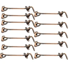 Steel 6”Hooks Window Towel 12 pcs. Small Round Latch Bolt Gate Window Door Cabin