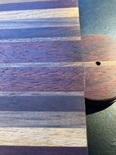 Exotic wood cutting board, Handcrafted 12 x 8