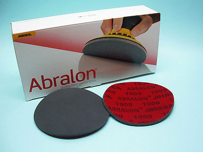 Mirka Abralon 150mm Schleifscheiben Korn P180 bis P4000, Nass und Trockenschliff