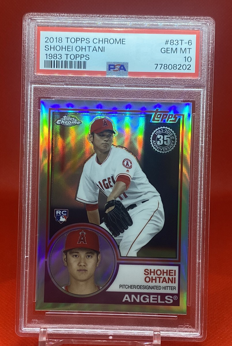 Topps chrome2018 83T-6 SHOHEI OHTANI 2枚 2018 Topps Chrome Shohei Ohtani RC 1983 TOPPS #83T-6 PSA 9