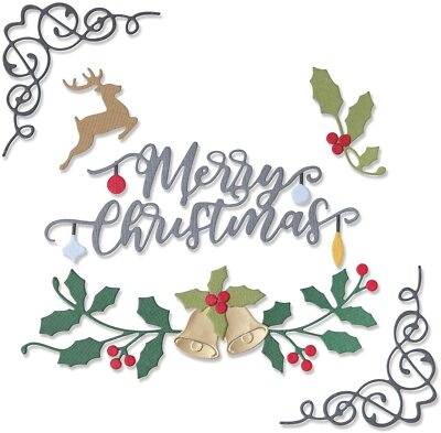 Sizzix Thinlits FESTIVE ELEMENTS Dies - 10 dies