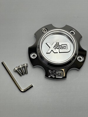 KMC XD Series Polished Wheel Center Cap W/Base & Screws M-1030 TJC