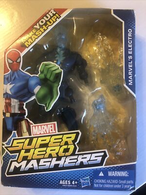 Marvel Comics Super Hero Mashers ELECTRO 6 Inch Figure HTF 2014 Version