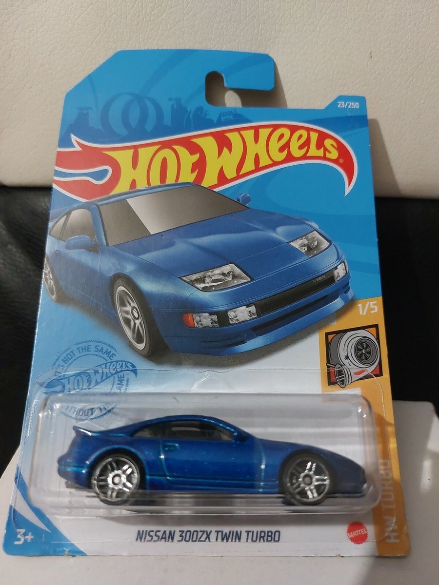 Hot Wheels 1/64 Nissan 300ZX Twin Turbo Mainlines 2021 - Modèle Bleu Neuf, Collection