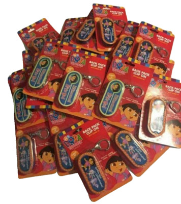 30 Dora the Explorer clip-on backpack Tins party favors 3.5'' x 1.5''