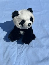 Aurora Sitting Panda Bear Plush Stuffed Animal 9". Soft And Cuddly