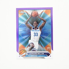 2023-24 Topps Chrome Basketball Leonard Miller /349 RC #158