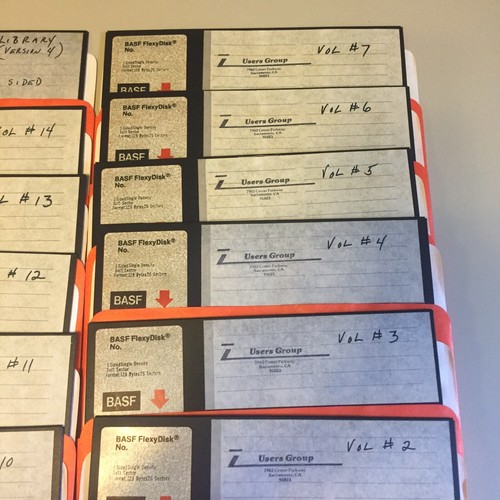 Vintage Z USERS GROUP 8” Floppy Disks Set of 16 DISKS VHTF - Afbeelding 4 van 12