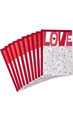 Hallmark Pack of Valentines Day Cards, Love (10 Valentine Cards with Envelopes)