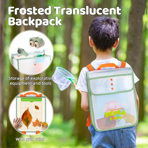 Kids Outdoor Explorer Kit - Bug Catcher Kit with Binoculars, Butterfly Net, Magn - Picture 4 of 7