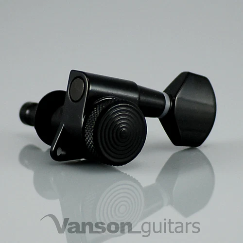 7 x Vanson Black LOCKING Tuners, for Jackson, BC Rich, Schecter ® etc* V07SP-BK7