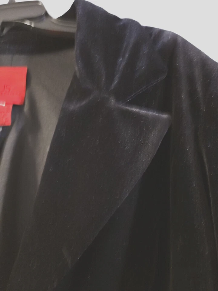 New Sz 12 JS Collections Black Soft Velvet Jacket Coat Blazer Special Occasion - Image 4 of 4