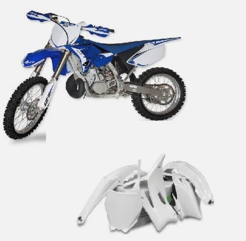 Plastics Kunststoff UFO Set Weiß YAKIT306K-046 Yamaha YZ 85 Neu Gestaltet 2005 - Bild 1 von 1