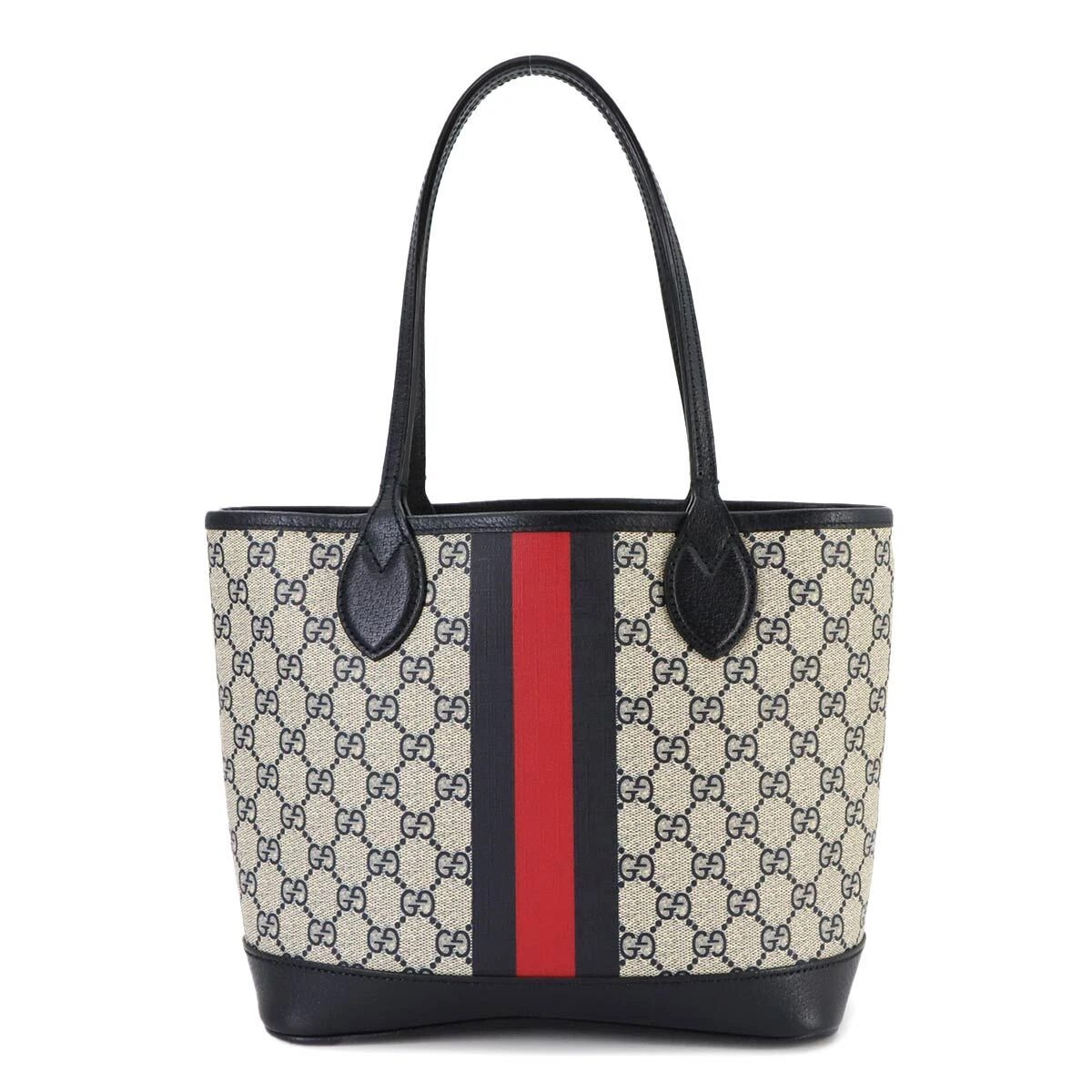 Petit sac fourre tout GUCCI Ophidia GG Supreme toile beige marine 726762 90275196
