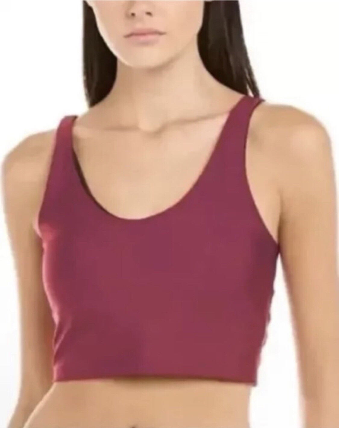 Calme By Johnny Was Women's Endurance Endure Sports Bra XXL Red Burgundy Black