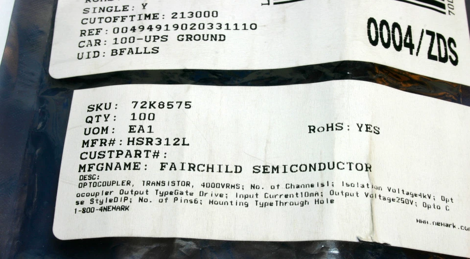 2x HSR312L (HSR312) Relé de Estado Sólido, Fairchild, Genuino, NUEVO, Vendedor de EE. UU. Foto 3 de 3