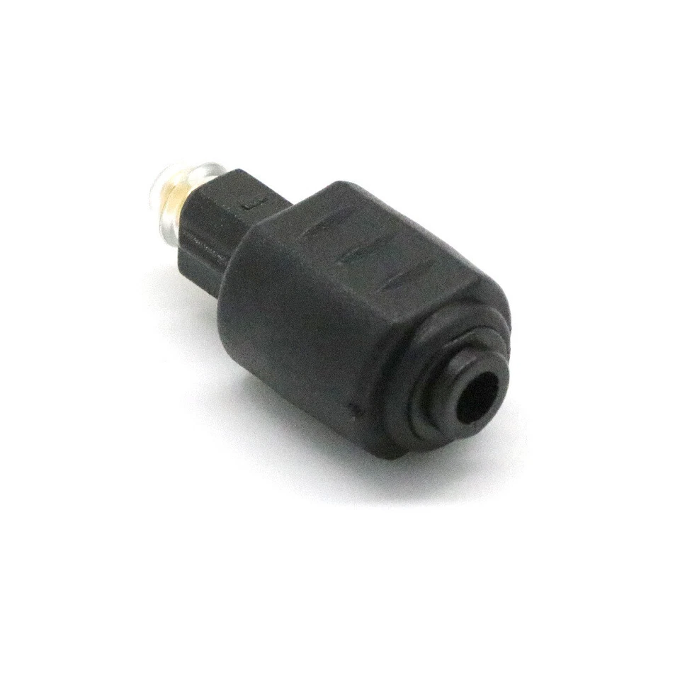 Round To Square Female To Male Mini Jack Plug To Toslink Optical Audio Adapter - Image 4 of 4