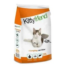 Kittyfriend Cat Litter Clumping Hygienic Absorbent Natural Odour Control 20L