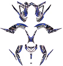 Fits Yamaha Raptor 700R Graphics Kit 2013 TO 2024 decal KIT stickers